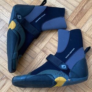 Black and Yellow Neoprene Shoes 40